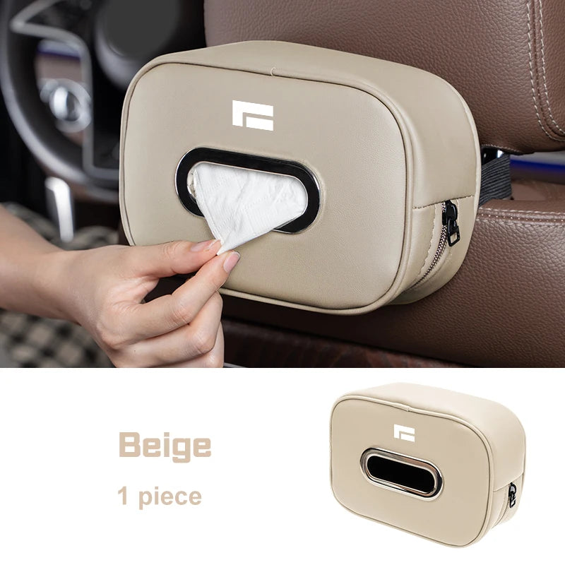 Microfiber Leather Backrest Tissue Bag Armrest Storage Box Car Accessories for BAIC Polestone Rox 01 Jishi 01
