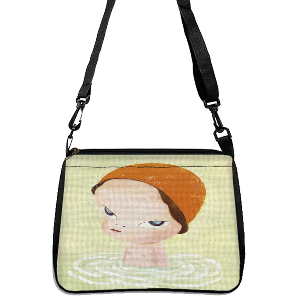 Yoshitomo Nara Abstract Anime Little Girl Handbag Fashion Shoulder Bag Travel Bag Crossbody Bag Shoulder Bag For Women 5.23