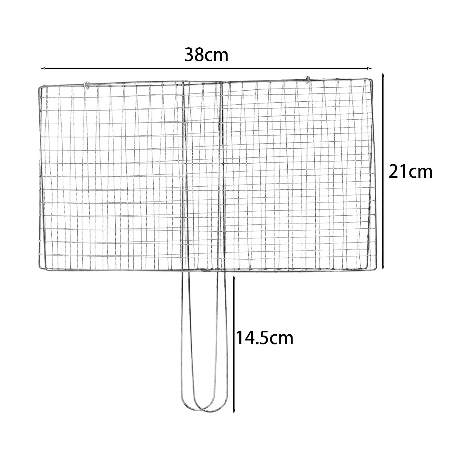 Stainless Steel BBQ Mesh Non Stick Grilling Basket Fish Meat Grill Mesh Mat Holder Vegetable Steak Picnic Party Barbecue Tools