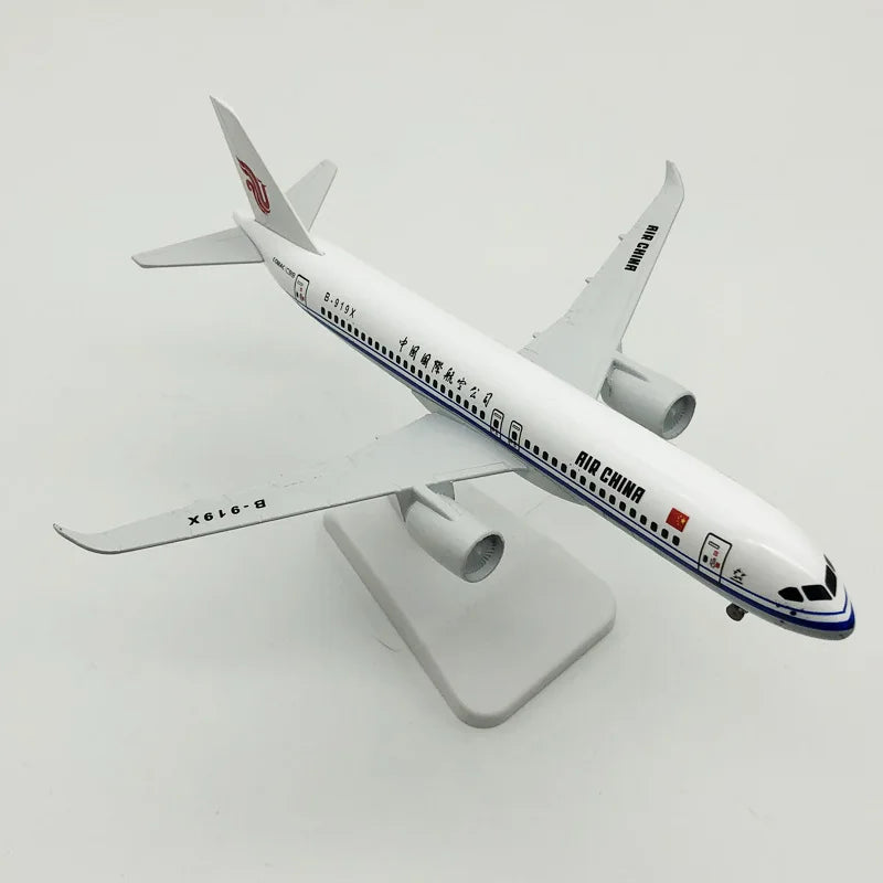 Souvenir Toy Planes 20cm scale Aircraft Series C919 Air China Airways Alloy Adults Fun Metal Miniature Airplane Diecast Model