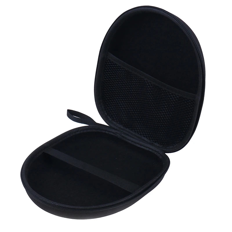 【C】Black Hard Shell Carry Headphone Headset Earphone Case Bag Collector Pouch Box