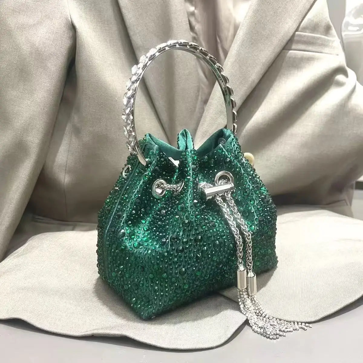 Luxury Designer Women Handbag Glitter Shiny Diamond Clutch Purse Wedding Party Banquet Bag Crystal Rhinestones Evening Bag