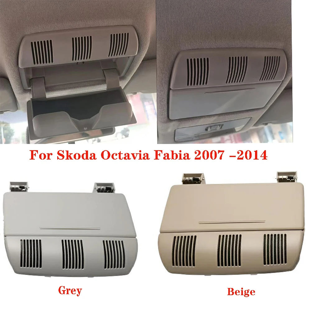 Car Sun Glasses Case Holder Sunglasses Storage Box 1Z0868565E For Skoda Octavia Fabia 2007 2008 2009 2010 2011 2012 2013 2014