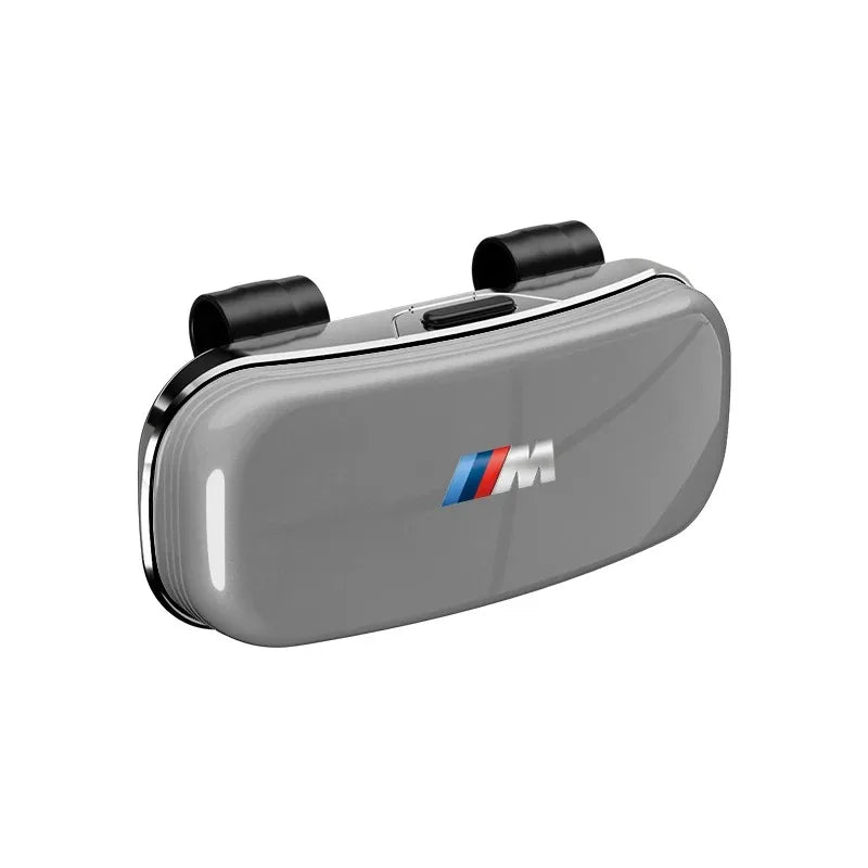 Car Visor Glasses Box Auto Sunglasses Storage Case Accessories For BMW G80 G06 G07 G42 G14 G15 G16 F82 F20 F21 F83 M2 / Stickers