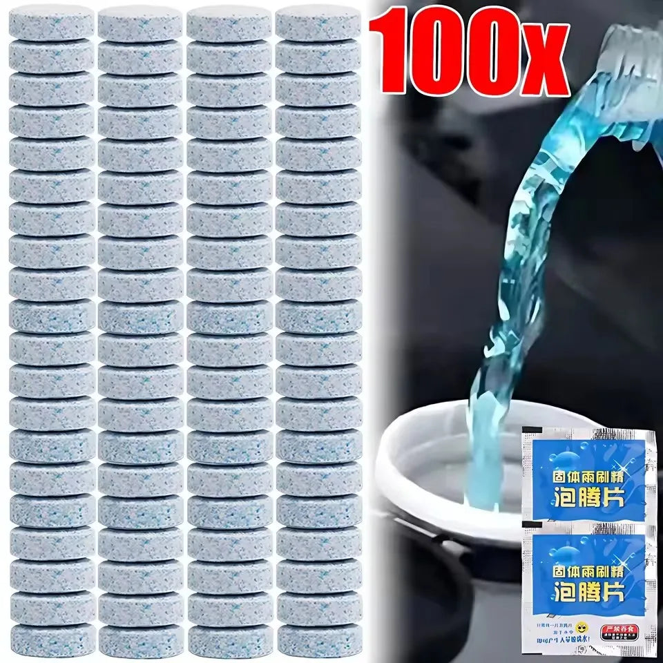 Car Windshield Washer Fluid Effervescent Tablets Auto Glass Window Cleaner Wiper Essence Solid Concentrated Wash Dirt Remover