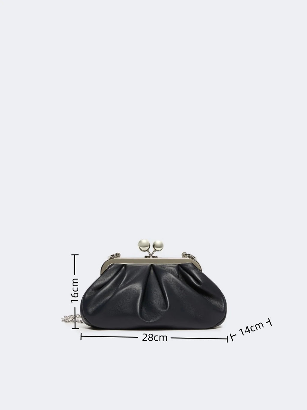 women kisslock clutch bag clasp pouch frame purse evening dinner party bag 2026 summer new microfibe leather shoulder bag