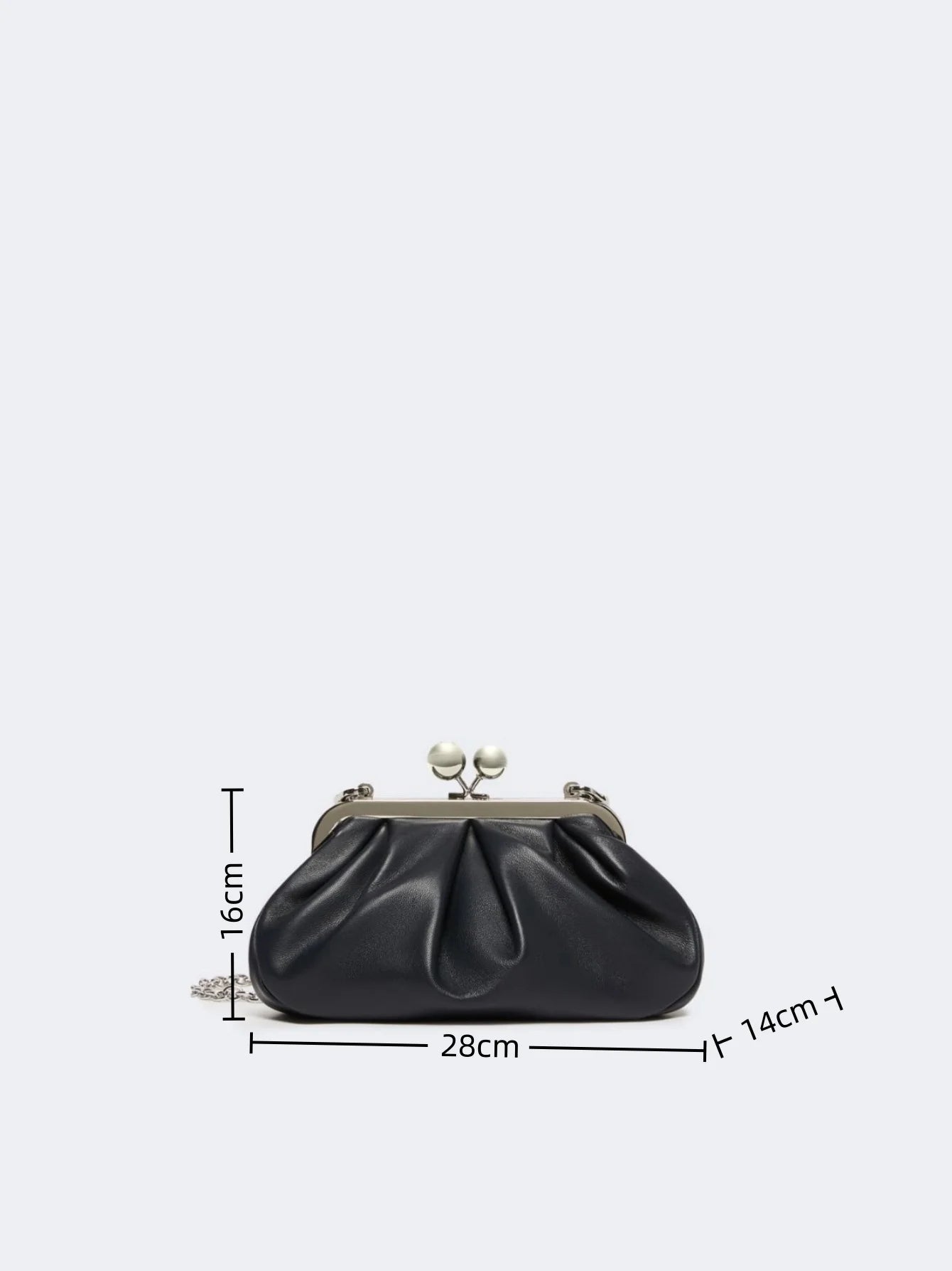 women kisslock clutch bag clasp pouch frame purse evening dinner party bag 2026 summer new microfibe leather shoulder bag