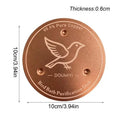 New【Bird Bath Copper Disk Copper Cleaning Disk Feeder Accessory Triple-Point Support Purifier Plate Patio Fountain Garden Bowl】