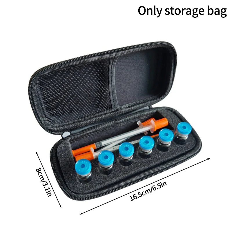 10/15/30 Slots Insulin Vial Storage Case 1-10ml Vial Storage Box Ampoule Holder Storage Bag Peptide Organizer Case