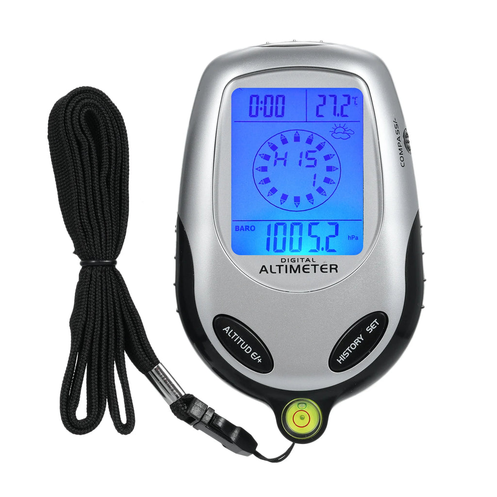 8-in-1 Electronic Altimeter Compass Barometer Thermometer Weather Forecast Time Calendar Clock Outdoor Sports Climbing Tool