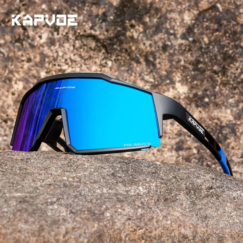 Kapvoe Polarized Sunglasses Fashion Cycling Glasses Bike Road Driving Goggles Outdoor UV400 Sports MTB Road Mountain Bicycle