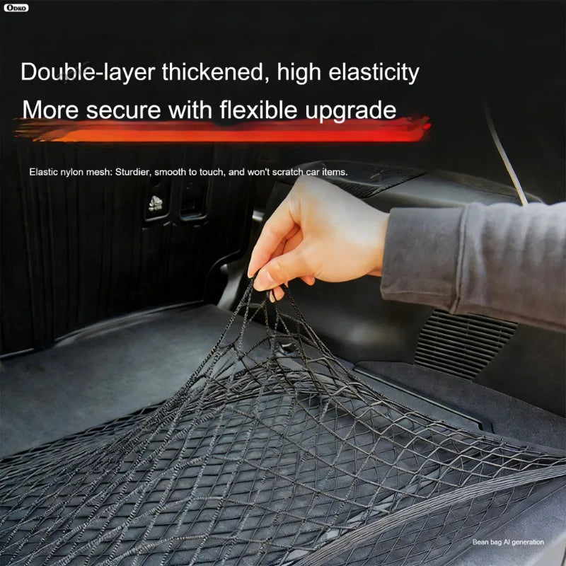 For Jeep Renegade 2015-2022 Car Trunk Luggage Storage Cargo Organiser Elastic Mesh Net Styling Accessories