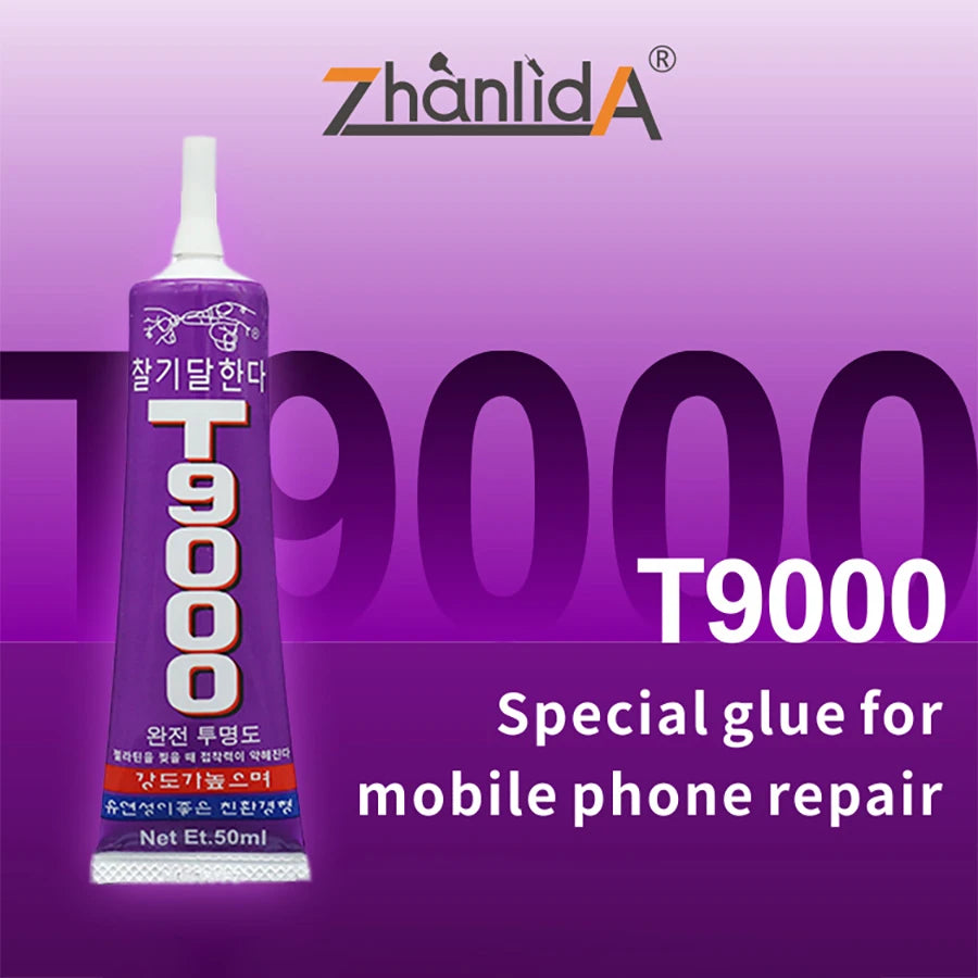2pc Glue Mobile Screen t9000 Suer Strong Adhesive 15ml 50ml 110ml for Handmade Jewelry Acrylic Diamond  Fabric Textile Rhinesone
