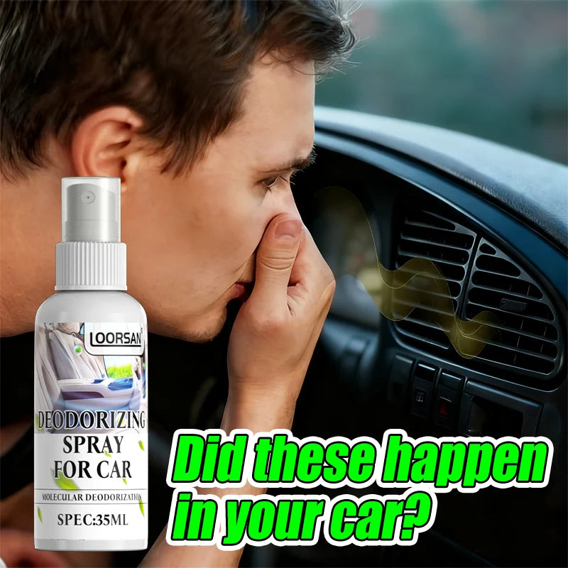 LOORSAN Car AC Deodorizer Spray - Molecular Deodorization to Instantly Remove Smoke & Vent Odors, Refresh Vehicle Air