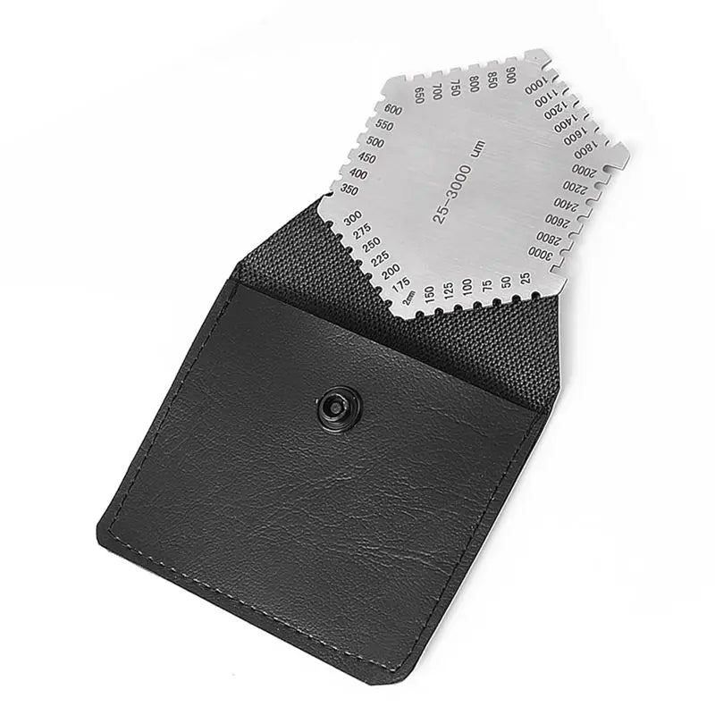 ABUP-10PCS Wet Film Comb 25-3000Um Thickness Gauge High Accuracy Stainless Steel With Storage Case