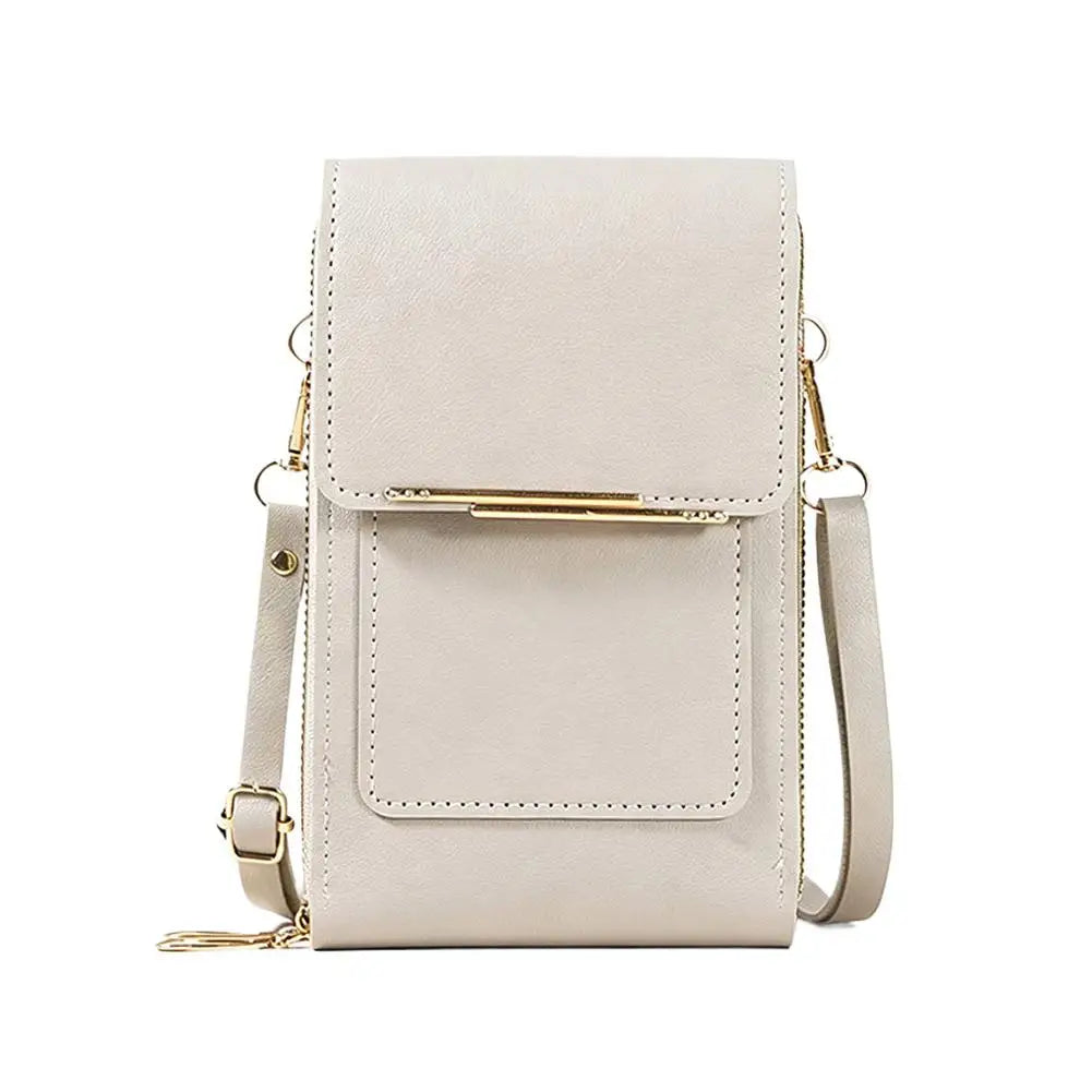 PU Leather Crossbody Phone Bag Touch Screen Cell Phone Purse Women Shoulder Bags Durable Luxury Handbag Card Lipstick Storage