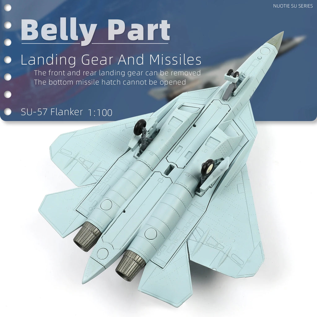 SU57 digital camouflage fighter jet model 1:100 die-cast metal military aircraft aircraft collection gift