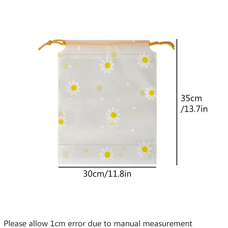 10pcs small chrysanthemum bouquet pockets, miscellaneous storage bags, shoes, socks, umbrella bags