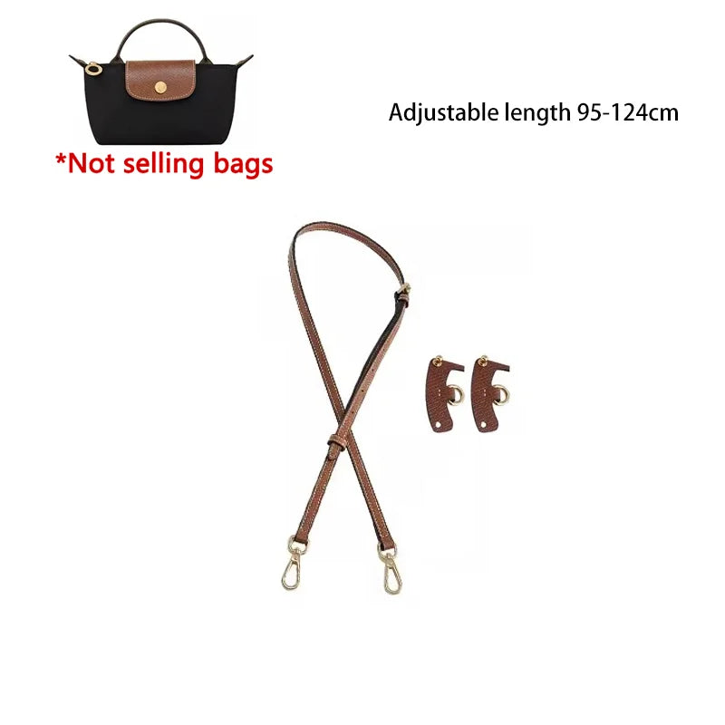 Mini Bags Leather Shoulder Strap Fit For Longchamp Mini Pouch Adjustable Crossbody Small Bag Accessories