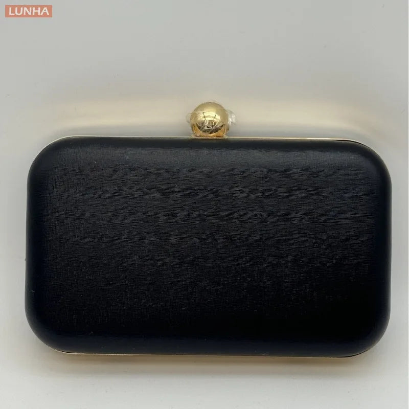 Evening Bags Vintage Metallic Box Bag Gold Silver Luxury Clutch Dinner Bag Hard Case Crossbody Purse for Party Wedding Gathering