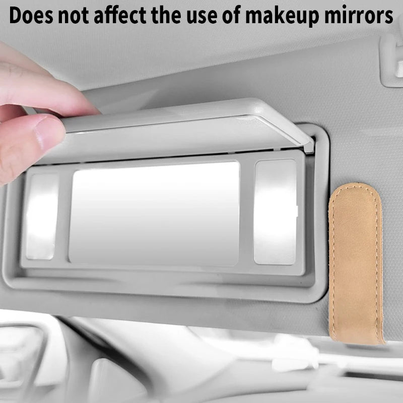 Car Glasses Box Portable Car Sunglasses Holder In The Car Driving Glasses Card Holder Eyeglass Case Sun Visor Car Lenses Holder