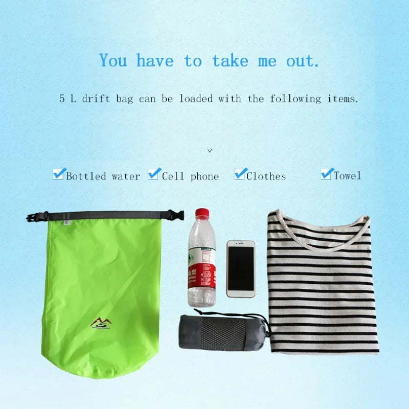 5L 10L 20L 40L 70L Waterproof Large Capacity Bag Dry Bag For Camping Hiking Swimming Rafting Kayak River Trekking Bags