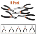5 Pcs 4.5inch Needle-Nosed Pliers Oblique Wire Pliers Flat Nose Manual DIY Jewelry Mini Pliers Hand Tools