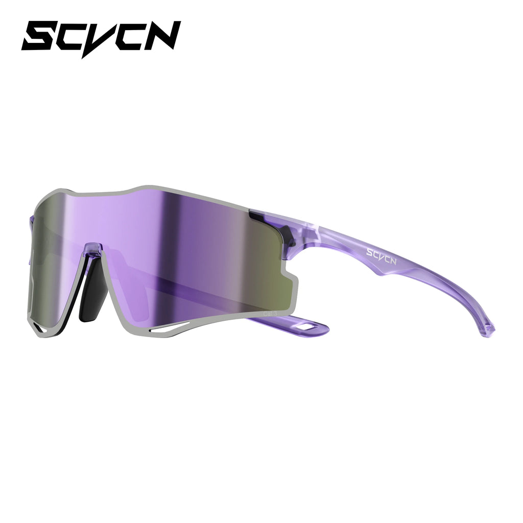 SCVCN Outdoor Photochromic Running Sunglasses Men Women Marathon Ultralight Glasses Sports Cycling Bicycle UV400 Hiking Eyewear
