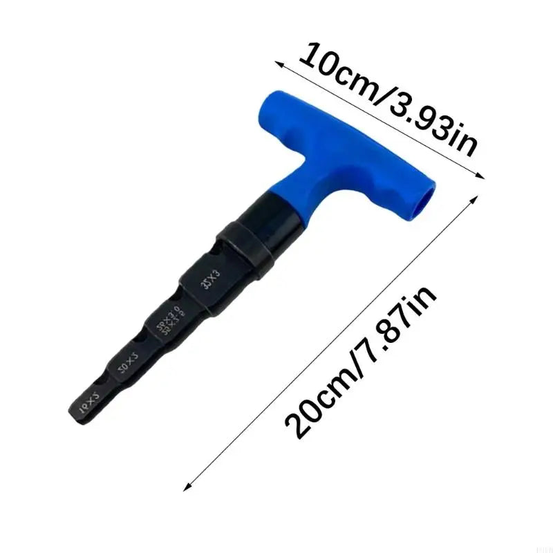 P9FB Deburring Tool Pipe Inner Chamfer Tool 4 in 1 Multilayer Ratchet with Rotation
