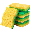 10-Pack Multi-Layer Kitchen Sponge Scrub: Oil-Stain Removal Tool for Pans & Tableware Cleaning