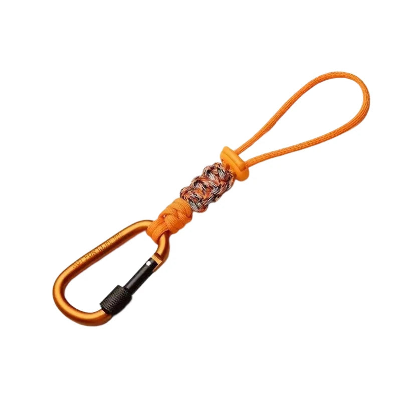 Outdoor Umbrella Cord Water Bottle Hanger Buckle Woven Water Bottle Hanger Lanyard Outdloor Hiking Camping Backpack Hook Clip