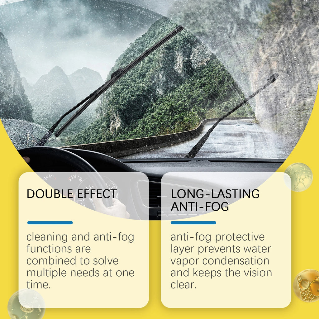 Car Windshield Repellent Spray Auto Anti-Rain Waterproof Hydrophobic Cleaner Glass Window Cleaning Polishing Car Detailing