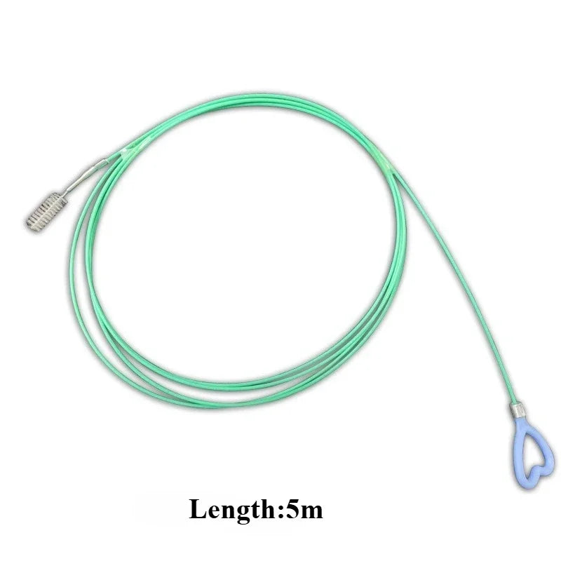 3m/5m Hole Clog Brush Long Hoses Cleaning Tool Drain Pipe Cleaner Car Drain Dredge Cleaning Brush Auto Sunroof Drain