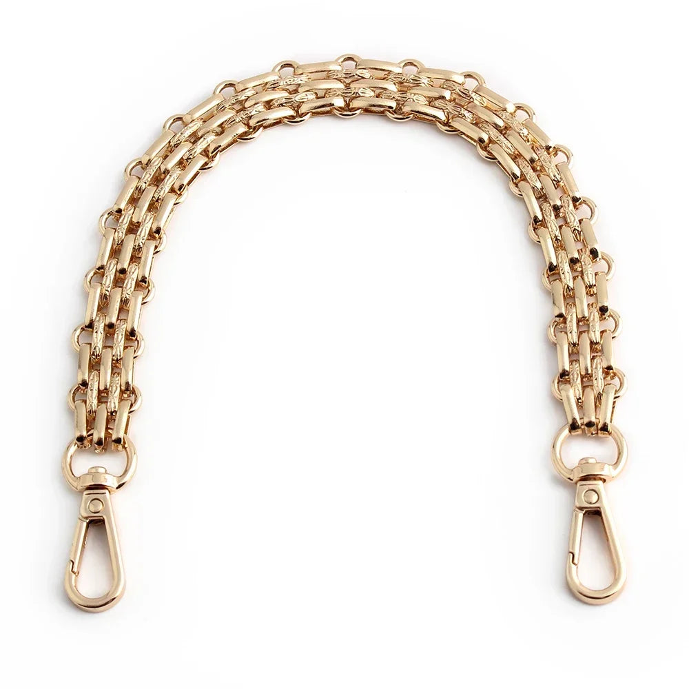 1Pc 30-60-100-120cm Metal Bag Chain Handbag Strap Chain Crossbody Bag Replacement Chains For Bags Part Accessories Bag Straps