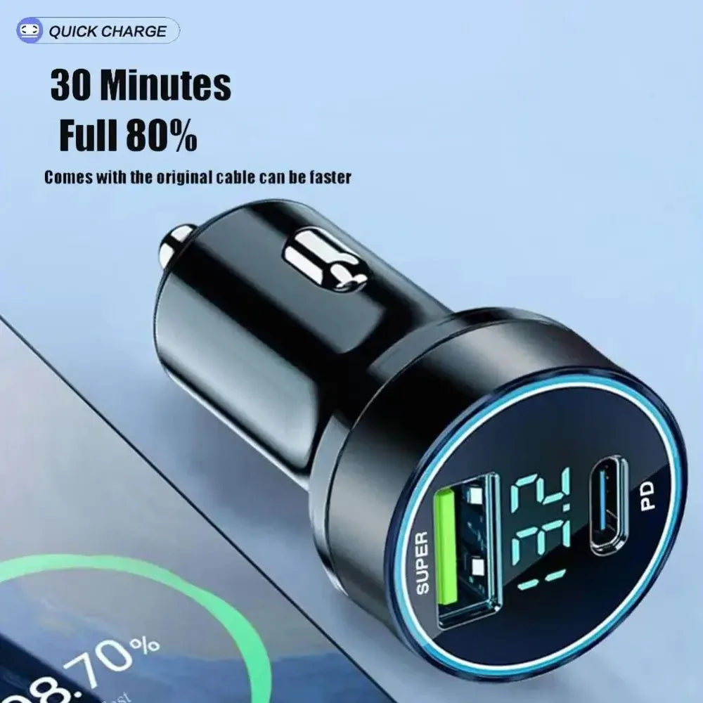 2 Port Super Fast USB Car Charger Quick Charging Adapter For iPhone Samsung Suit For Trucks