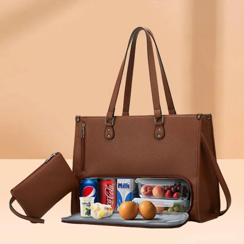 Trendy Large Capacity Tote Bag for Women Shoulder Bags Computer Bag Shopping Bags Class Bag for Girl Designer Bags Bolsos Mujer