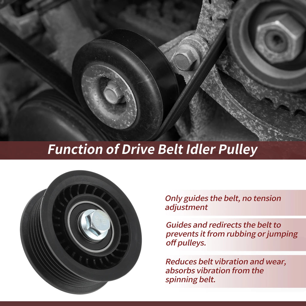 UXCELL No.12700122 Accessory Drive Belt Idler Pulley for Chevrolet for GMC for Cadillac