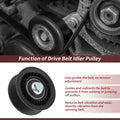 UXCELL No.12700122 Accessory Drive Belt Idler Pulley for Chevrolet for GMC for Cadillac