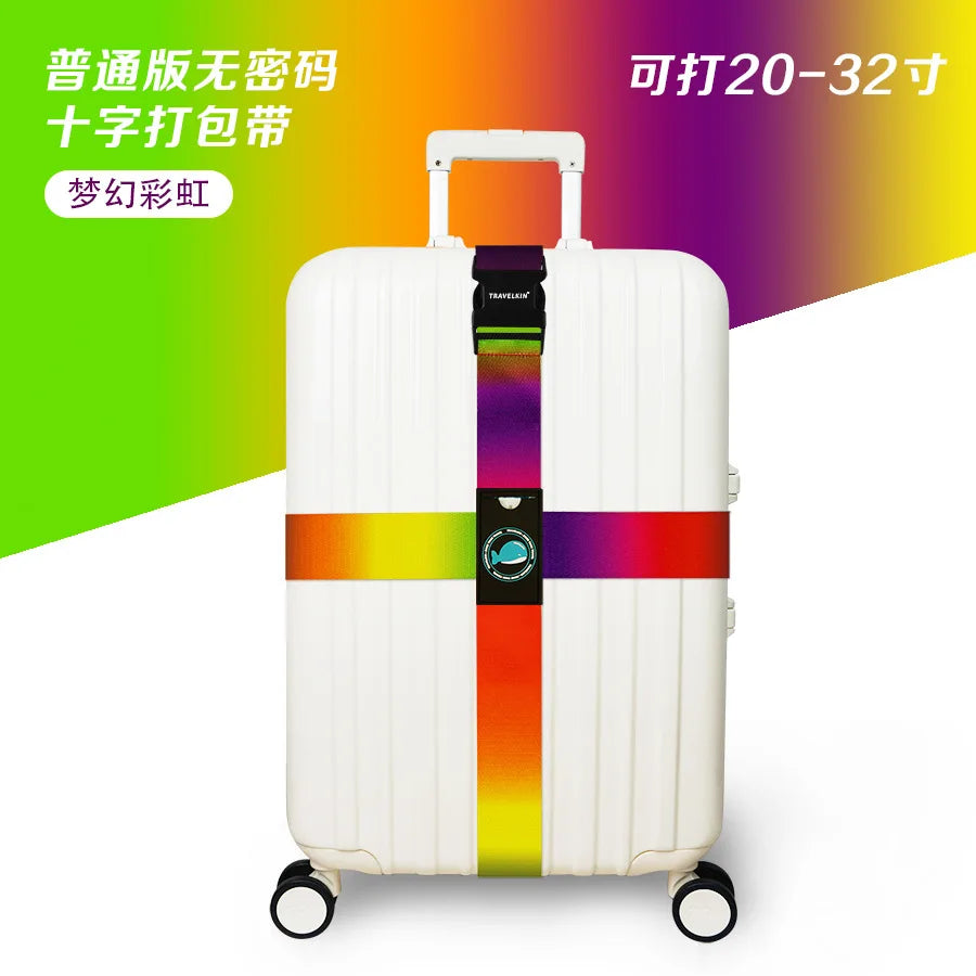 Anti-theft Luggage Buckle Cross Strap Adjustable Bundling Packing Baggage Belt Cross Strap Suitcase Belts Bag Part Accessories