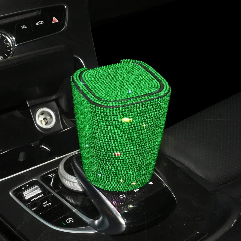 Smokeless Car Ashtray Flame Retardant Auto Parts Car Portable Belt Mini Car Trash Can For Car Cup Holder Home Office And Travel