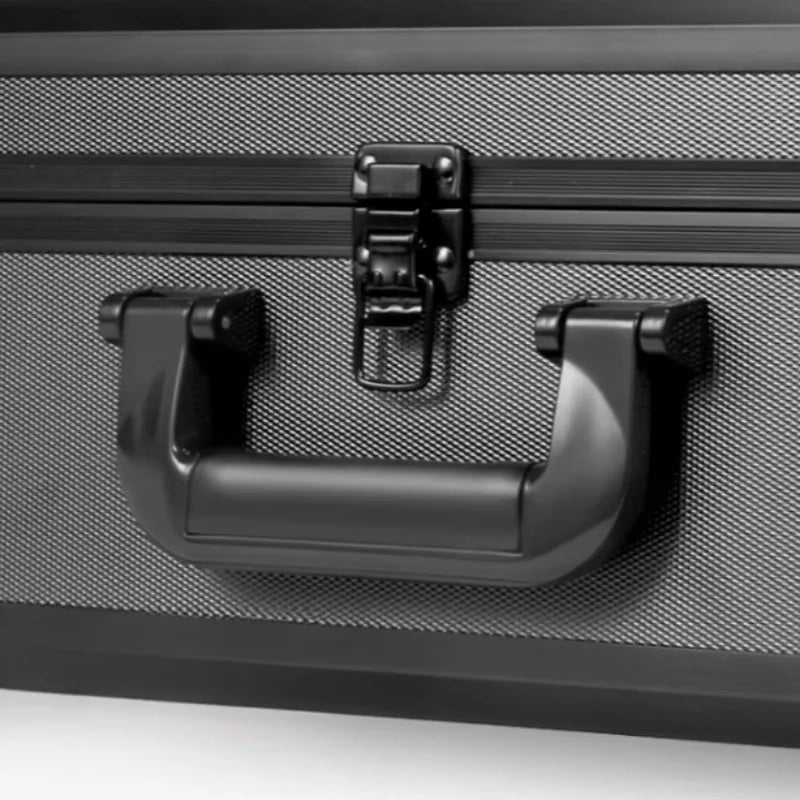 Portable Aluminum Frame Tool Case Instrument Equipment Safety Organizer Box Multifunctional Storage Box Shockproof Tool Case