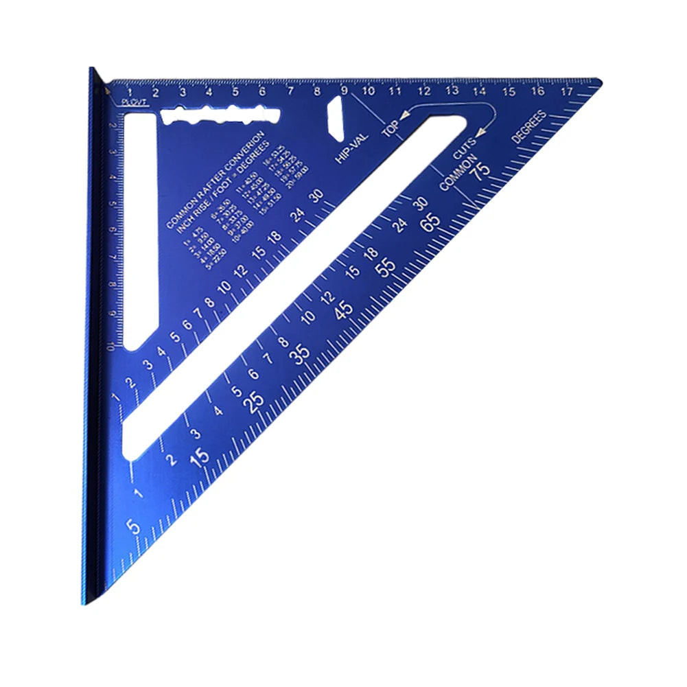 7/12 Inch Triangle Ruler High Precision Speed Square Angle Protractor 90° Triangle Carpenter Square Ruler Carpenter Tools