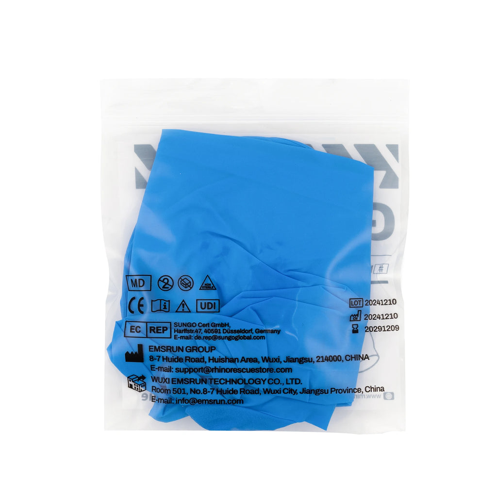 Rhino Rescue Gloves-Powder Free, Latex Free & Rubber Free - Single Use Non-Sterile Protective Gloves
