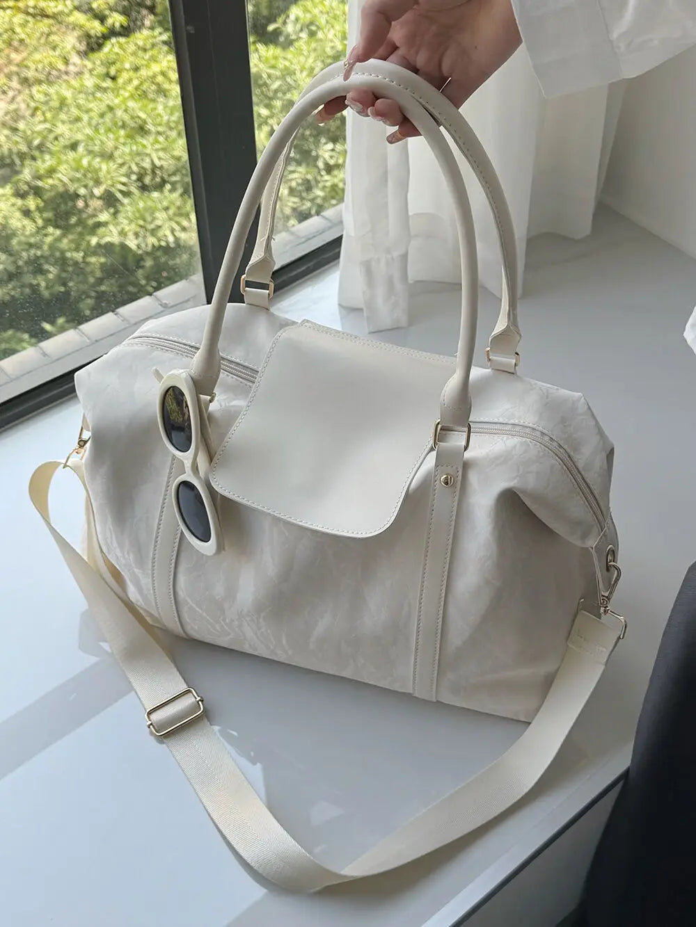 Large Capacity Travel Bag Short Distance Carrying Luggage Bag Fitness Bag Outdoor Travel Crossbody Bag Fashionable Storage Bag