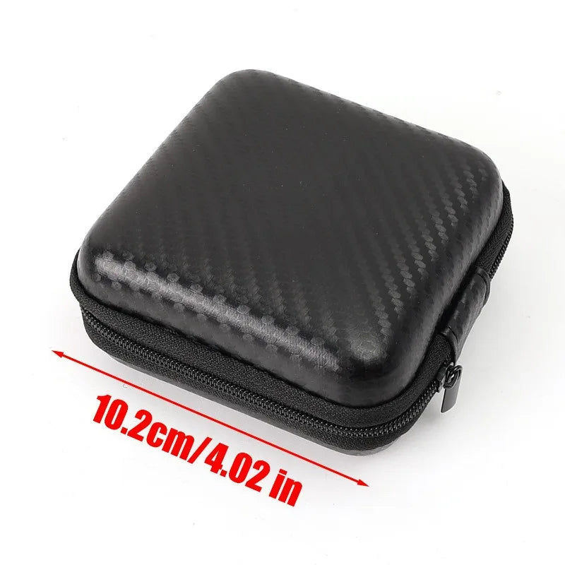 EVA Carrying Case Zipper Storage Pouch Hard Shell Protective Bag for Phone Charger Shaver Hard Drive Data Cable Headphone Square