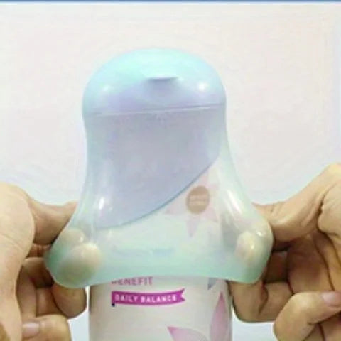 Silicone Bottle Cap Cover, Leak Proof Sleeves For Travel Container, Toiletry Covers For Leak Proofing In Luggage