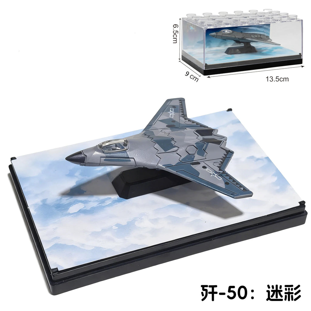 1/64 Simulation Alloy Aircraft Chinese 6th Fighter J-20 J-36J-35 J-50 Military Aviation Model Boy Creative Collections Gift