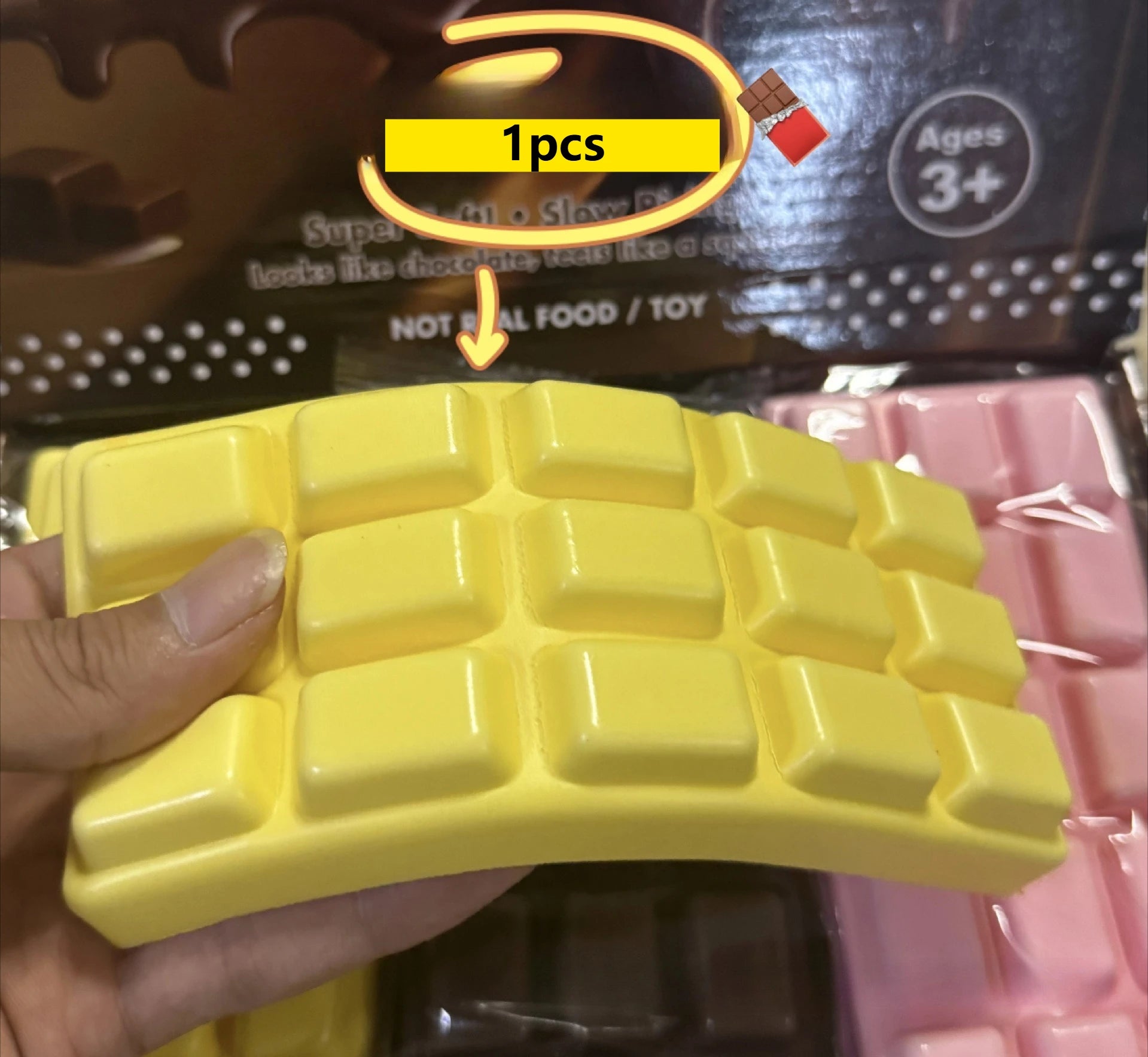 1/6/12pcs Soft Slow Rebound Butter Stick Realistic Silicone Squeeze Stress Relief Gadget Funny Anti-Anxiety ﻿Squeeze Party Gift