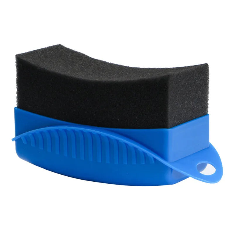 Car Wheel Polishing Waxing Sponge Brush With Cover  Washing Cleaning Tire Contour Dressing Applicator Pads Detail Accessories