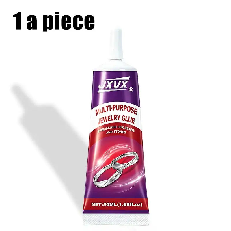 50ml Transparent Jewelry Glue, Multi-Purpose Rhinestone Adhesive, Ideal for DIY Crafts Durable Fastening for Creating Jewelry with Crystals, Gems, and Beads